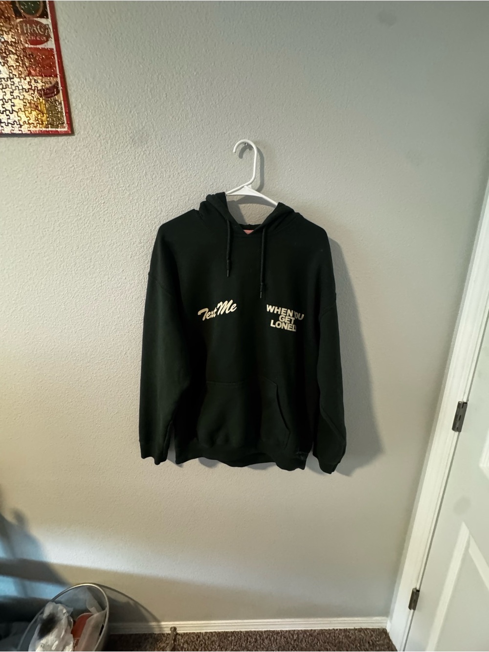 Lonely Ghost “Text Me When You Get Lonely' Graphic Hoodie